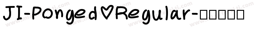 JI-Ponged Regular字体转换